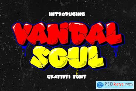 Vandal Soul - 3D Strong Graffiti Font