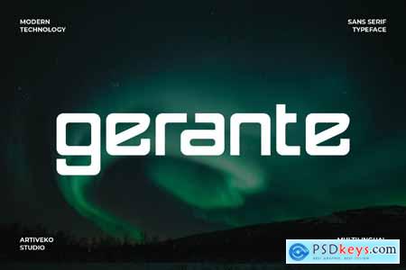 Gerante Technology Font