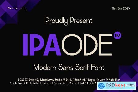 Ipaode - Modern Sans Serif Font