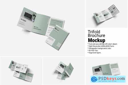 Trifold Brochure Mockup