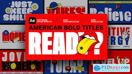 Animated American Bold Titles for Ae 56832330