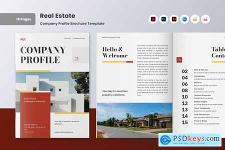 Minimalist Real Estate Company Profile Brochure