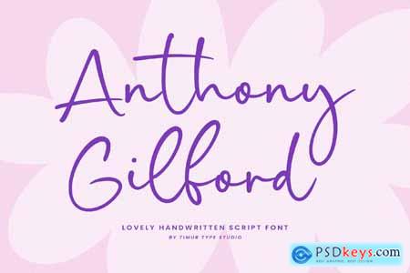 Anthony Gilford  Lovely Handwritten Script TT