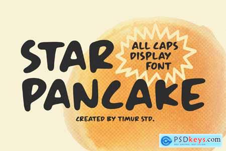 Star Pancake  All Caps Display Font TT