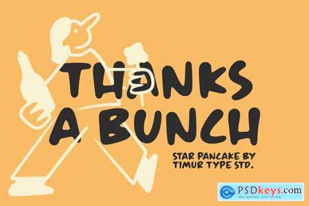 Star Pancake  All Caps Display Font TT