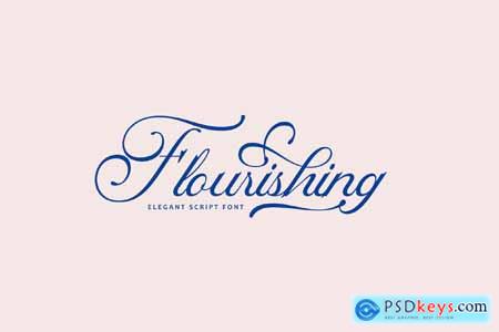 Flourishing Script Font