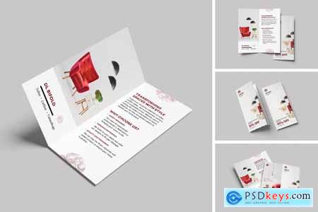 DL Bifold Brochure Mockup