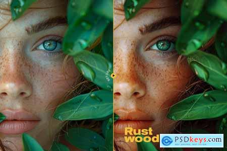 Rustwood Photoshop Action and LUTs