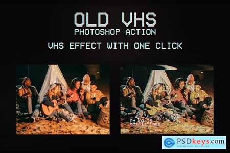 Old VHS Photoshop Action