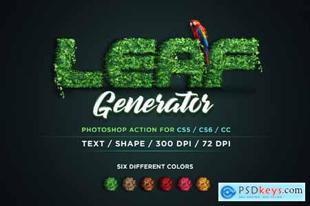 Leaf Generator Photoshop Action