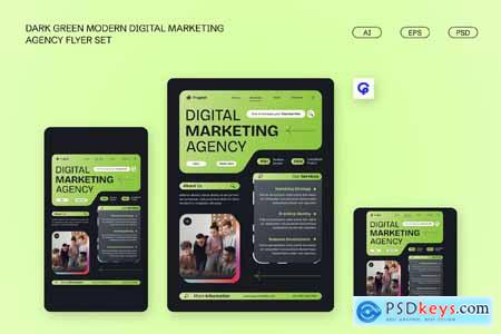 Dark Green Modern Digital Marketing Agency 004