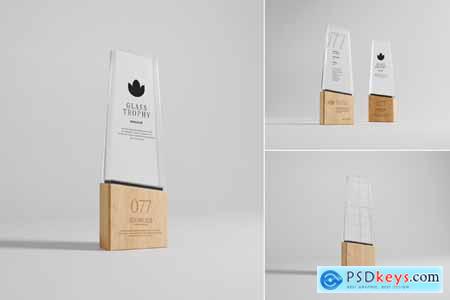 Glass Trophy Mockup