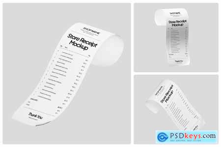 Store Receipt Mockup