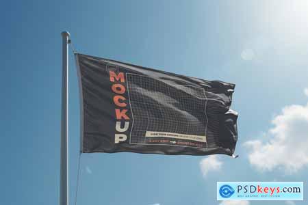 Realistic Waving Flags Mockups