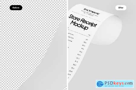 Store Receipt Mockup