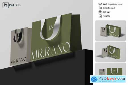 Paper Bag Mockup FT3F6RV