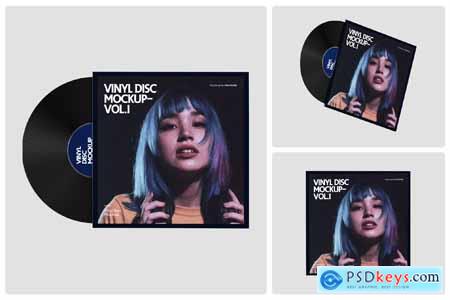 Vinyl Disc Mockup