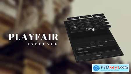 Animated Typeface - Playfair 56812312