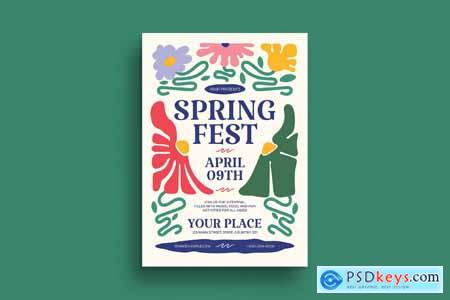 Colorful Organic Spring Festival Event Flyer