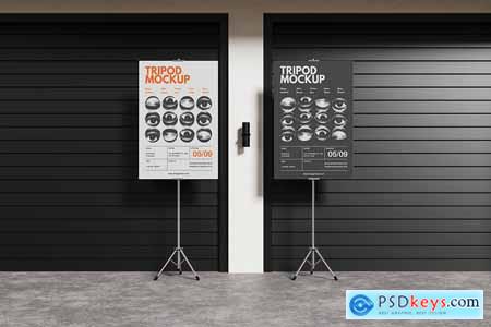 Tripod Banner Mockup