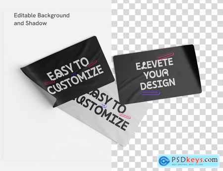 Rectangle Sticker Mockup