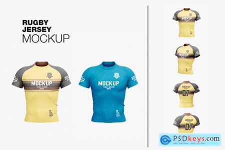 Fit Rugby Jersey Mockup