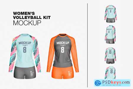 Women's Volleyball Kit Mockup