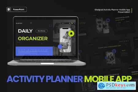 Gladpad Planner Mobile App Powerpoint Template