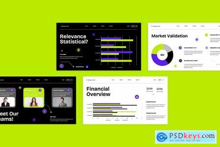 Purple Lime UI UX Business Strategy Template