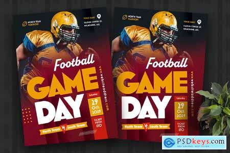 America Football Game Day Flyer Template