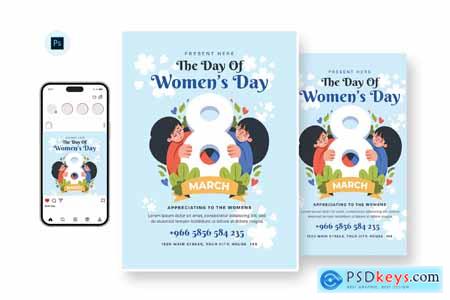 Leadership Womens Day Flyer Design Template