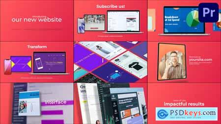 Clean Minimal Website Promo Premiere Pro MOGRT 56923819
