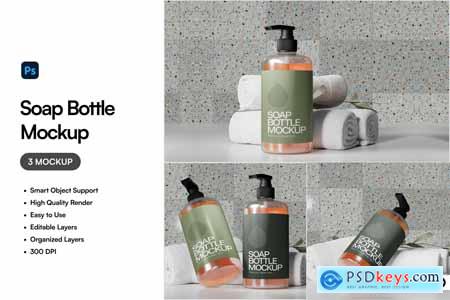 Soap Bottle Mockup