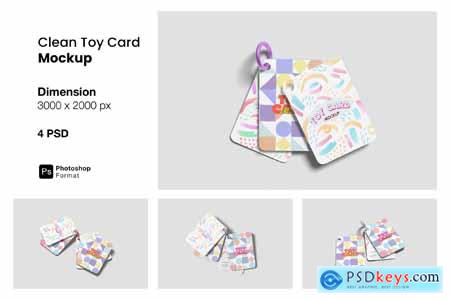 Clean Toy Card Mockup