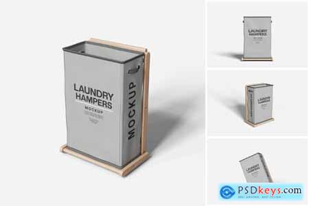 Laundry Hampers Mockup