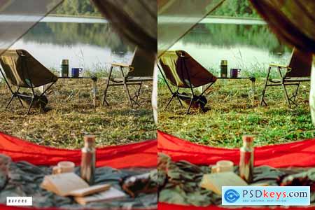 15 Cinematic Camping Lightroom Presets