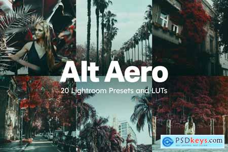 20 Alt Aero Lightroom Presets and LUTs