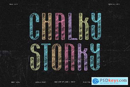 Chalky Stonky - Chalk & Kids Font