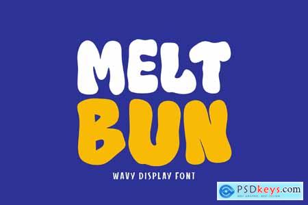 Melt Bun - Wavy Display Font