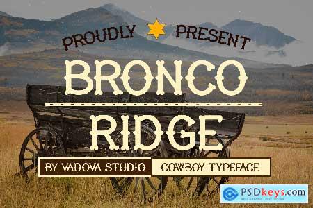 Bronco Ridge Cowboy Font