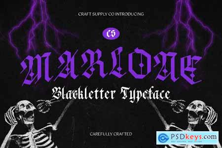 Marlone  Blackletter Font