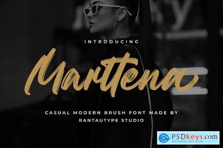 Marttena Casual Modern Brush Font