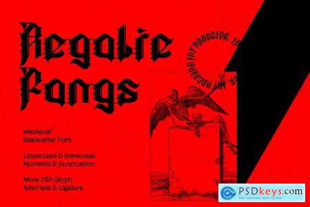 Regalie Fangs - Medieval Blackletter Font