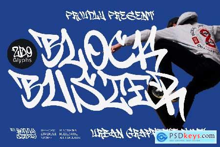 Block Buster - Urban Graffiti Font