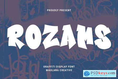 Rozams Graffiti Display Font