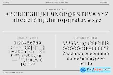 Mainga Luxury Classy Font