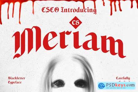 Meriam  Blackletter Font