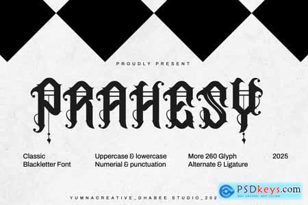 Prahesy - Classic Blackletter Font