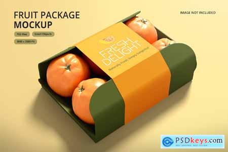 Fruit Box Package Mockup