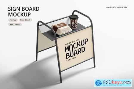 Packaging Set With Stand Board Mockup